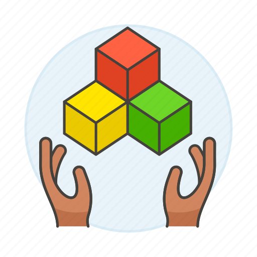 Cube, hand, coding, module, box, programming, plugin icon - Download on Iconfinder