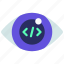 code, eye, programming, developer, vision 
