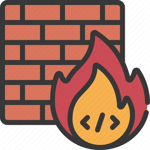 Code, firewall, programming, developer, flame icon - Download on Iconfinder