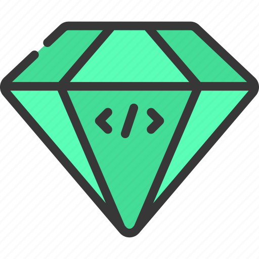 Code, value, programming, developer, diamond, cost icon - Download on Iconfinder