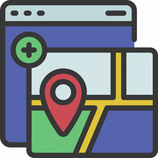 Map, integration, programming, developer, add, location icon - Download on Iconfinder