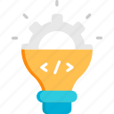 programming solution, setting, bulb, solution, idea, program