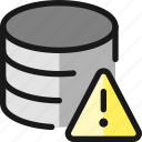 database, warning