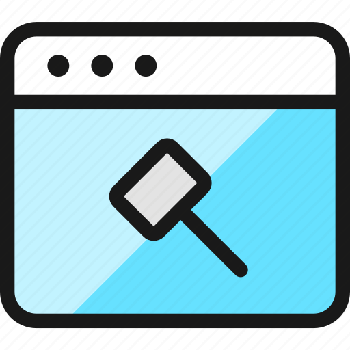 App, window, hammer icon - Download on Iconfinder