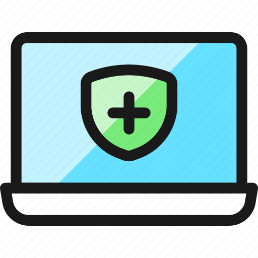 Laptop, shield icon - Download on Iconfinder on Iconfinder
