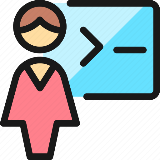 Programming, user, woman icon - Download on Iconfinder