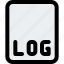 log, file, coding, extension 