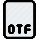 otf, file, coding, extension
