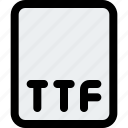 ttf, file, coding, extension