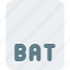 bat, coding, files, language 