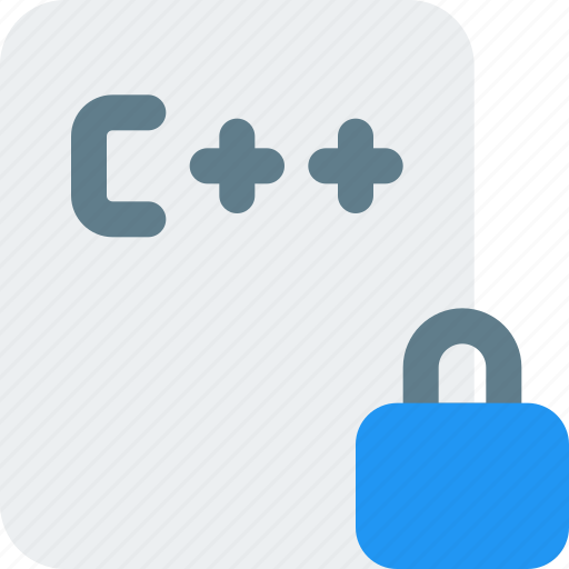 Lock, coding, files, c++ icon - Download on Iconfinder