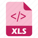 coding, extension, file, xls, files