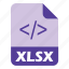 coding, extension, file, xlsx 