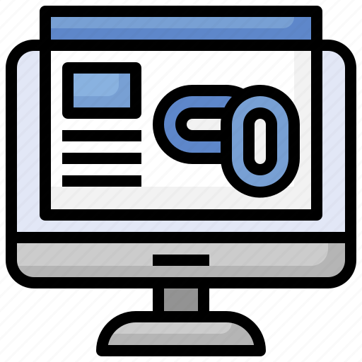 Backlink, hyperlink, reticle, cog, bullseye, marketing icon - Download on Iconfinder
