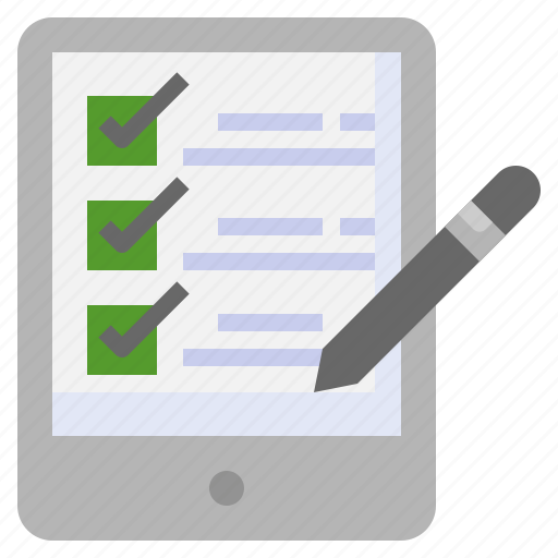 Checklist, education, list, pencil, document icon - Download on Iconfinder