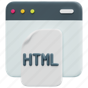 html, file, code, coding, program, web, programming, 3d