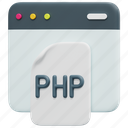 php, file, code, coding, program, web, programming, 3d
