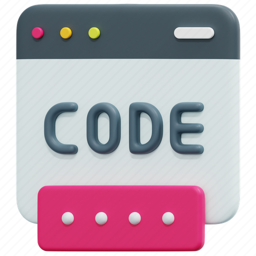 Promo, code, coding, program, web, programming, 3d icon - Download on Iconfinder