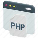 php, file, code, coding, programming, program, web, 3d