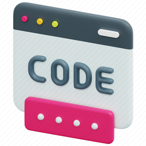 Promo, code, coding, programming, program, web, 3d icon - Download on Iconfinder