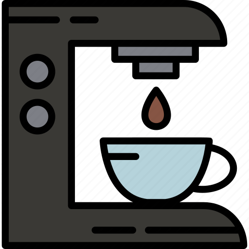 Beverage, coffee, coffee machine, coffee maker, coffee percolator, espresso, hot icon - Download on Iconfinder