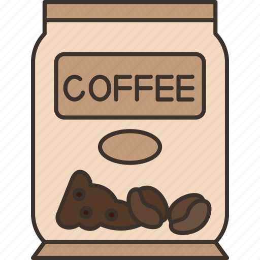Coffee, bag, bean, product, roasted icon - Download on Iconfinder