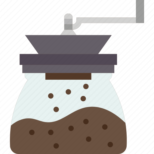 Coffee, crusher, grinder, bean, cafe icon - Download on Iconfinder