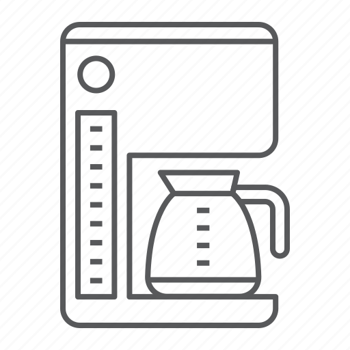 Coffee, maker, americano, drink, equipment, glass, pot icon - Download on Iconfinder