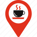 coffee shop location, coffee shop, gps, location, map pin, pin, navigation
