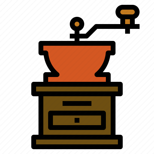 Bean, coffee, grinder, ground, manual icon - Download on Iconfinder