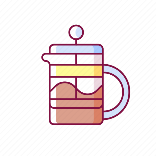 French press, coffee, brew, filter icon - Download on Iconfinder