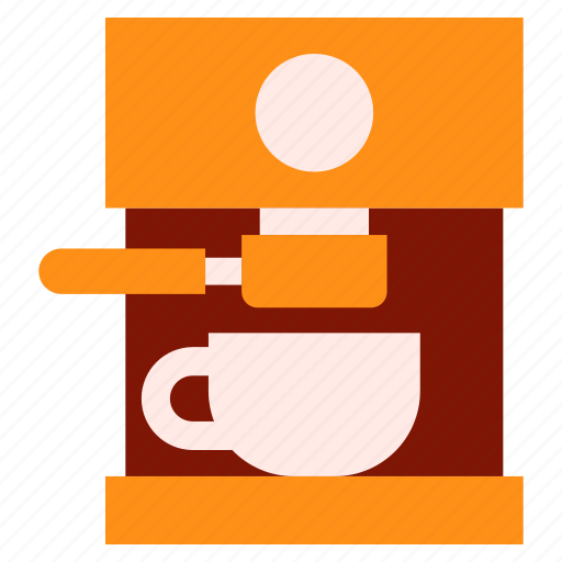 Caffeine, cappuccino, coffee, coffeemaker, drink, espresso, machine icon - Download on Iconfinder