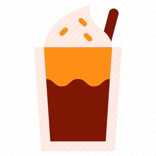 Beverage, cafe, coffee, cream, drink, frappe, sweet icon - Download on Iconfinder