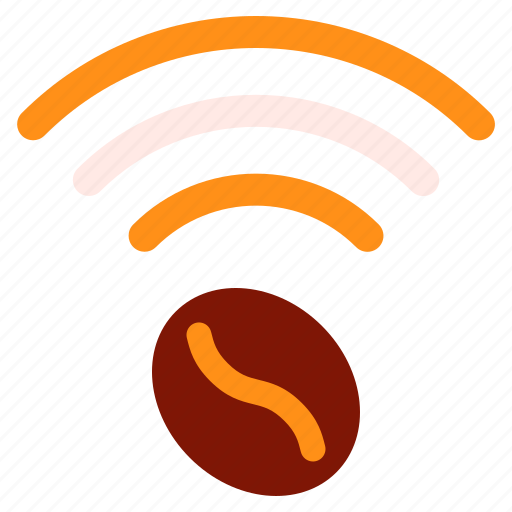 Bean, cafe, coffee, signal, wi-fi, wifi, wireless icon - Download on Iconfinder