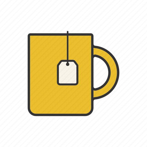 Bag, cup, drink, hot, tea, teabag, teacup icon - Download on Iconfinder