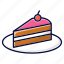 cake, dessert, piece, sweet 