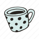 cafe, coffee, cup, doodle, espresso, kitchen, mug