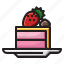 cake, dessert, strawberry, sweet 