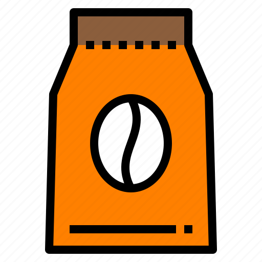 Bag, beans, coffee, packaging, seed icon - Download on Iconfinder