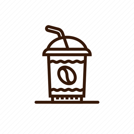 Beverage, coffee, cup, drink, ice, plastic, preview icon - Download on Iconfinder