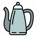 coffee, pot, retro, silhouette, turkish, water