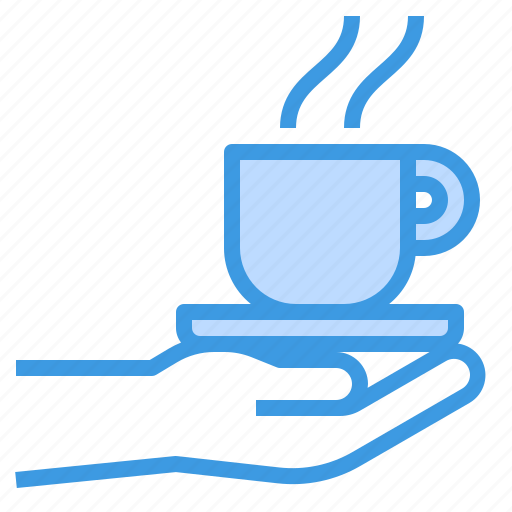 Coffee, cup, drink, hand, hot, tea icon - Download on Iconfinder