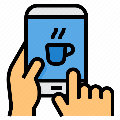 App, coffee, cup, mobile, phone, smartphone icon - Download on Iconfinder