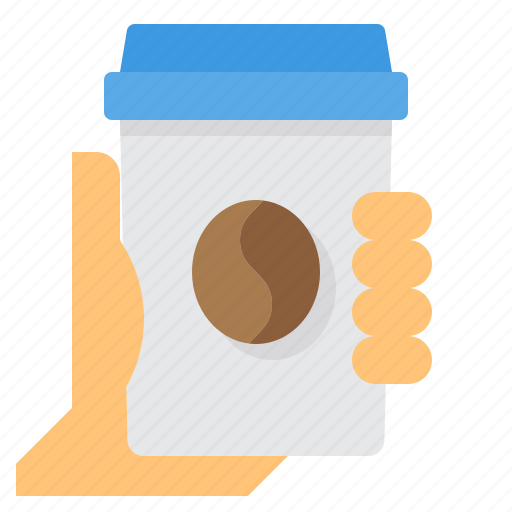 Away, coffee, cup, drink, hand, take icon - Download on Iconfinder
