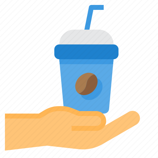 Coffee, cold, freppe, hand, shop icon - Download on Iconfinder