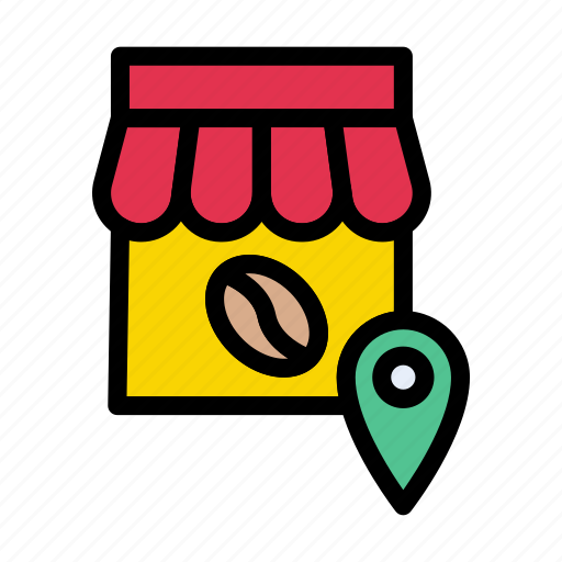Cafe, shop, store, location, map icon - Download on Iconfinder