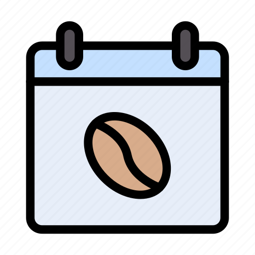 Calendar, cafe, beans, date, caffeine icon - Download on Iconfinder