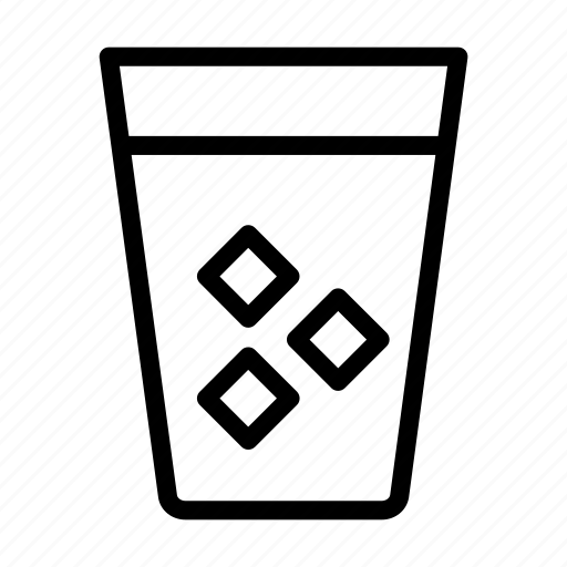 Glass, drink, cube, ice, beverage icon - Download on Iconfinder
