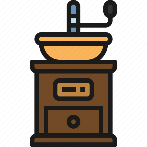 Coffee, grinder, beans, cafe, coffee shop icon - Download on Iconfinder