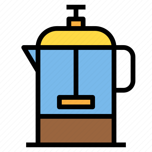 Coffee, coffee shop, drink, french, press, shop icon - Download on Iconfinder